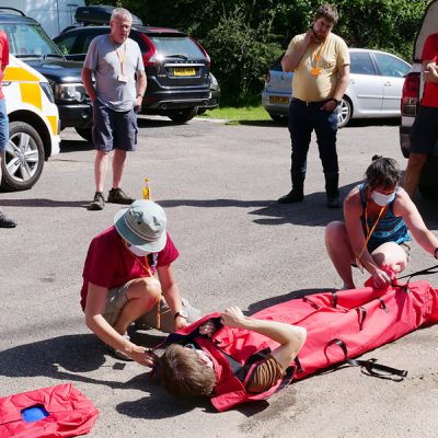 Packing and interacting with a casualty