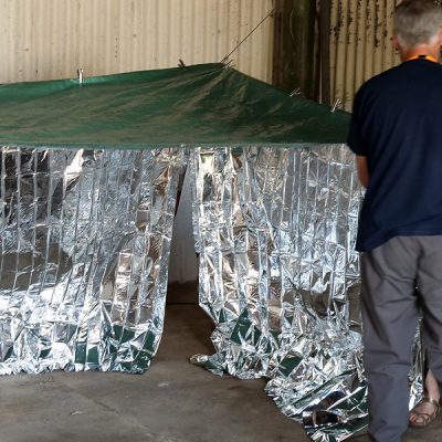 Demo of an emergency underground shelter