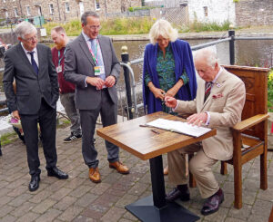 The Royal guests at Brecon with Rt Hon. Mark Drakeford MS (left)