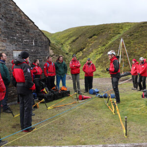 Introduction to the use of ground anchors with a Larkin frame. (Pic: Martin grass)