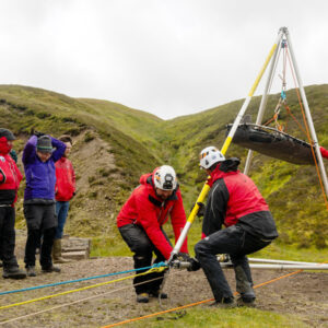 Working with a Larkin Frame. (Pic: P.Howarth)